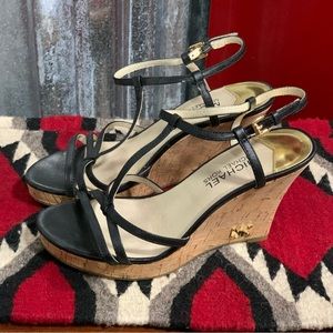 Michael Kors Strappy Wedge Heels.